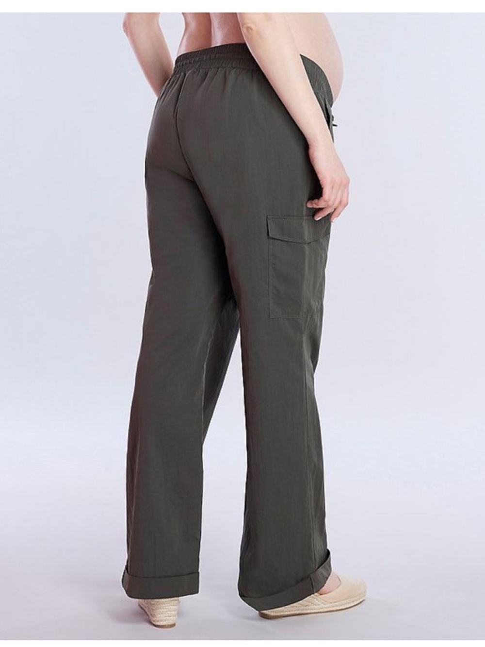 NWT Motherhood Maternity utility cargo jogger size small - Picture 3 of 9